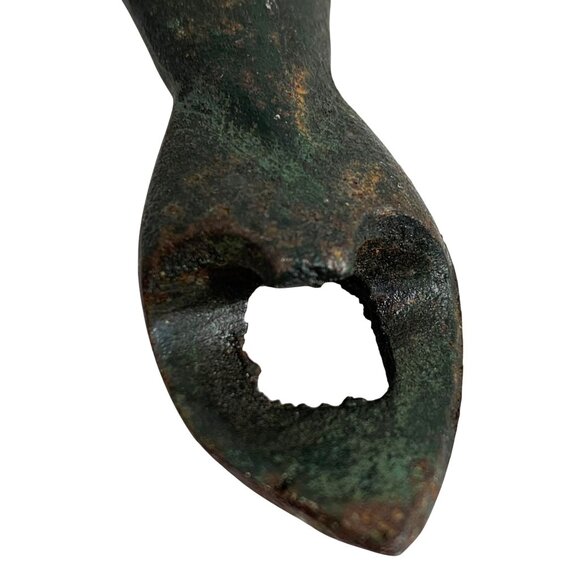 VTG Nude Lady Cast Iron 8" Bottle Opener and Can Opener 7.75" Beautiful Patina - Picture 5 of 6